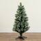 4ft. Fiber Optic Multicolor LED Lights Snowy Pine Artificial Christmas Tree